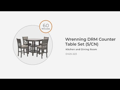 Wrenning - Gray - Drm Counter Table Set (Set of 5)