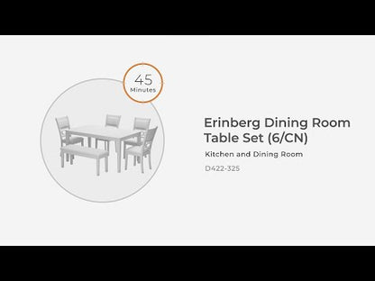 Langwest - Brown - Dining Room Table Set (Set of 6)
